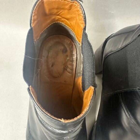 Everlane The Heel Boot block heel ankle smooth leather bootie in Black size 11 - Picture 6 of 16